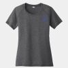 Ladies PosiCharge ® Tri Blend Wicking Scoop Neck Raglan Tee Thumbnail