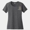 Ladies PosiCharge ® Tri Blend Wicking Scoop Neck Raglan Tee Thumbnail