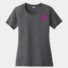 Ladies PosiCharge ® Tri Blend Wicking Scoop Neck Raglan Tee Thumbnail